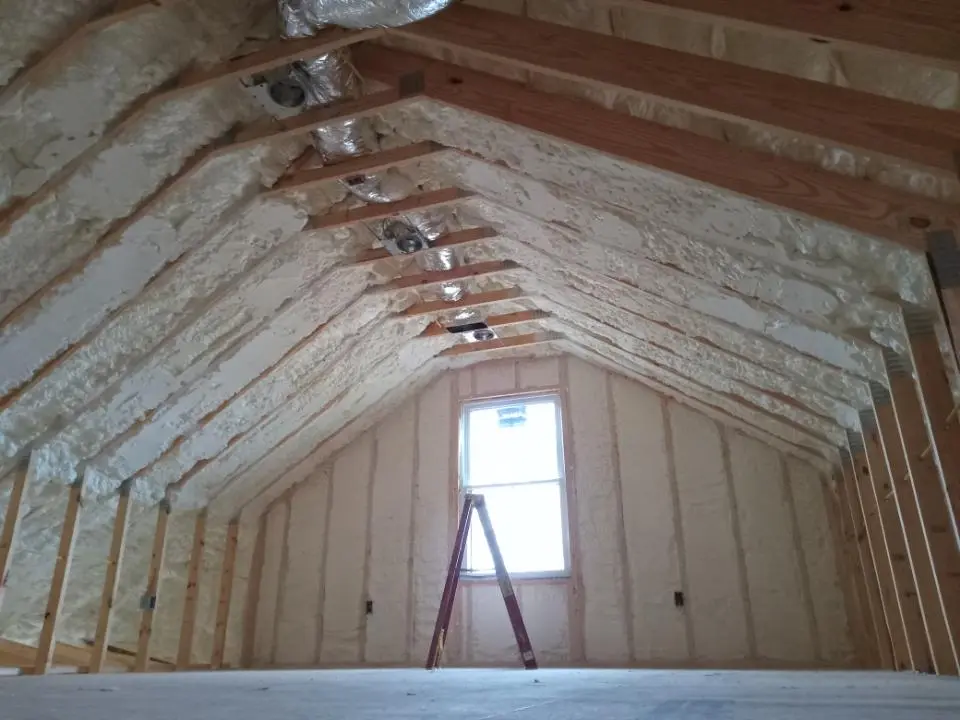 Spray foam roofing application for Crawl Space Insulation project in Hanahan